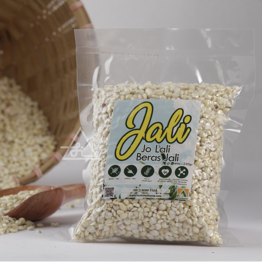 Beras Jali / Hanjeli Lokal Premium | Kemasan 250 gr