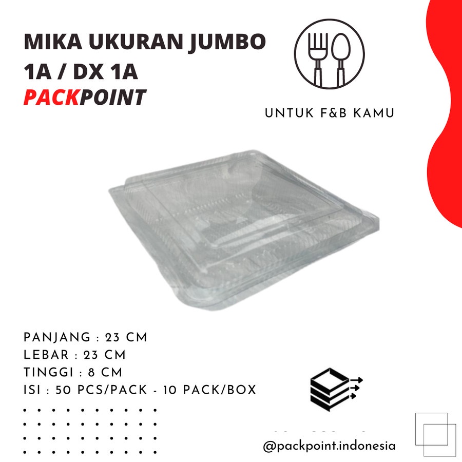 Mika Jumbo Bolu 1A / Mika DX 1A / Mika 1A Jumbo Kue Bolu (50 PCS)