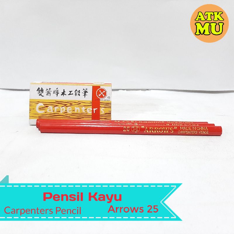 

Pensil Kayu Carpenters Pencils Arrows No.25