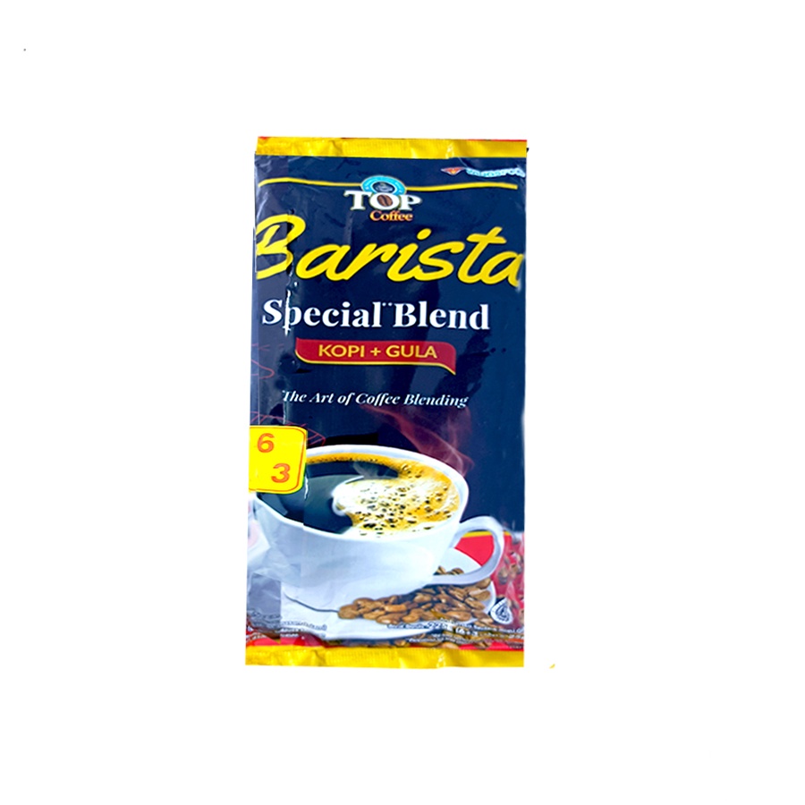 

Kopi Barista Top Coffee Spesial Blend Kopi Dan Gula 10 Sachet 250 gram