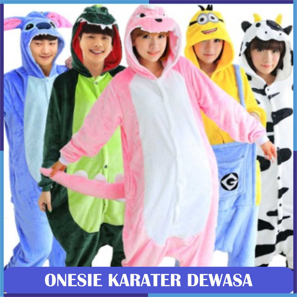 ONESIE Costume Piyama Character - Karakter Baju Kostum DEWASA Unisex