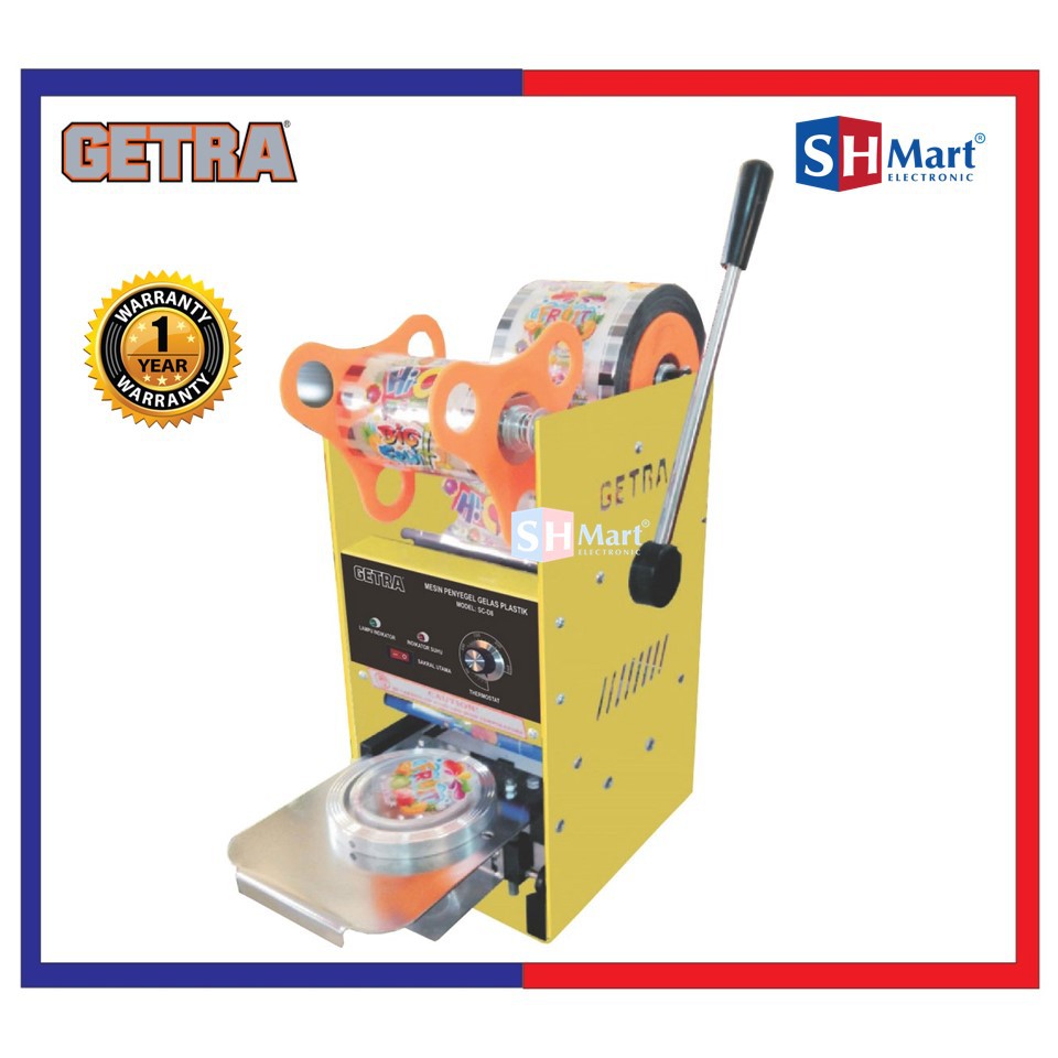 GETRA MESIN PENYEGEL GELAS PLASTIK MANUAL CUP SEALER SC-D8 (MEDAN)