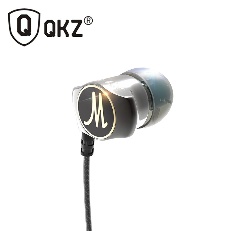 Stereo Bass In-Ear Earphones with Microphone - QKZ-DM7 - KZSK14BK Black