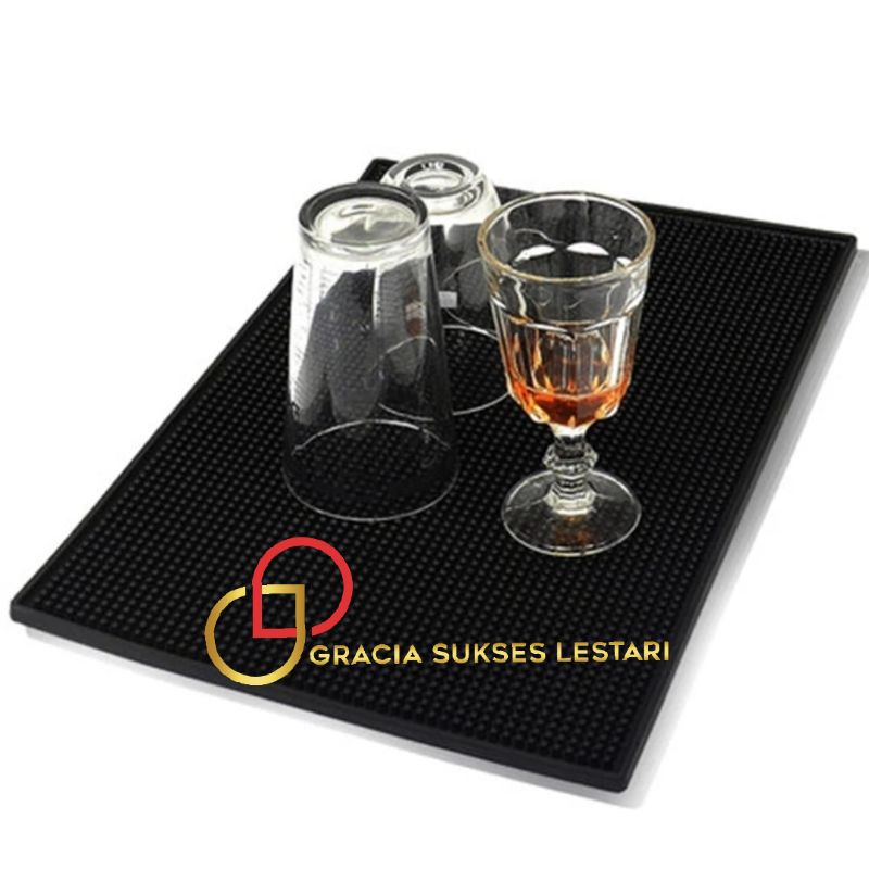 Bar Mat Bartender Rubber Bar Spill Mat Tatakan Gelas