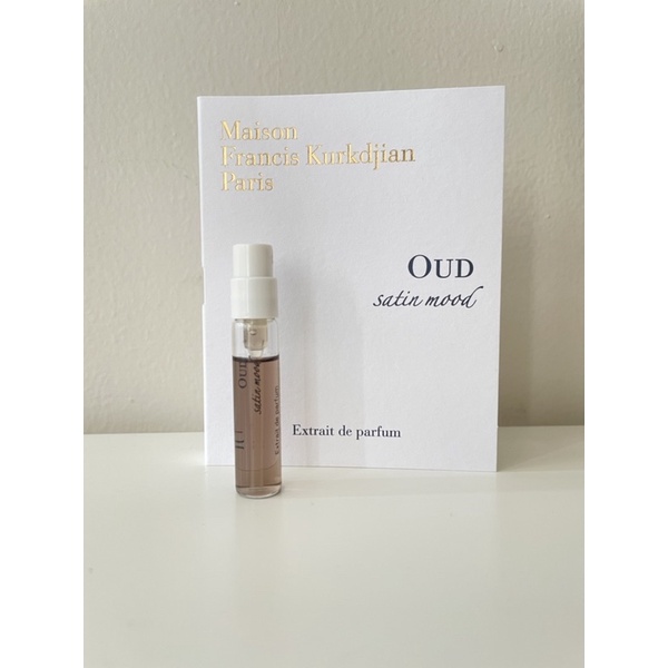 MFK Maison Francis Kurkdijan Oud Satin Mood 2 ml vial dan Byredo Casablanca Lily