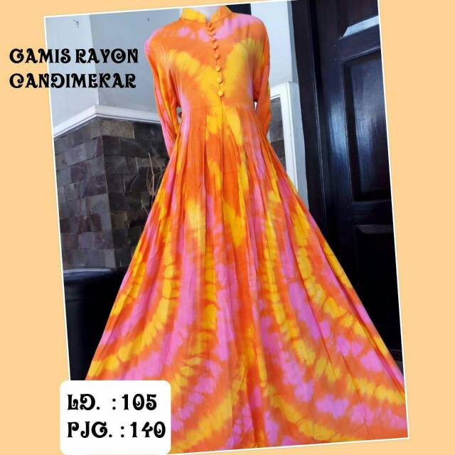 Gamis rayon candi mekar