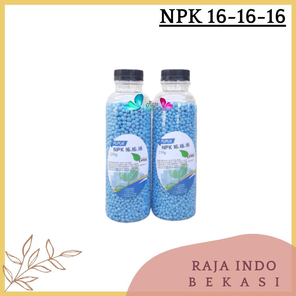 Pupuk NPK Mutiara / Prima 161616 Botol 250 Gram Nutrisi Pertumbuhan Benih Tanaman Sayuran Bibit Buah