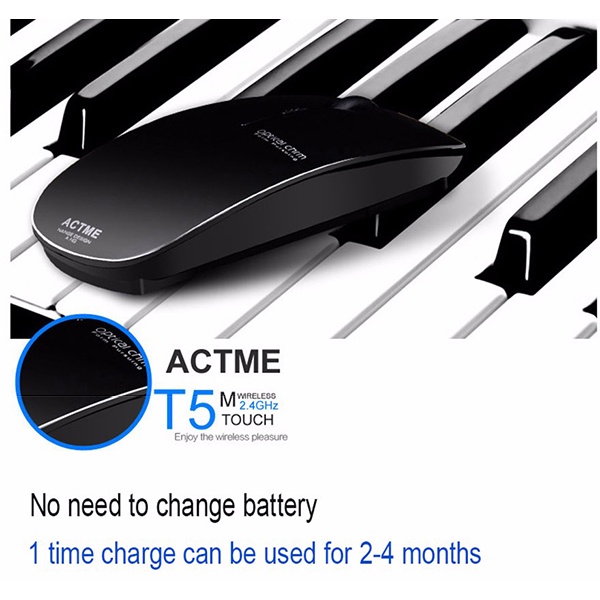 Mouse Wireless Super Slim n Silent Optical 2.4 Mose Silen Klik Clik - Mouse Tanpa Kabel Mause Wirele