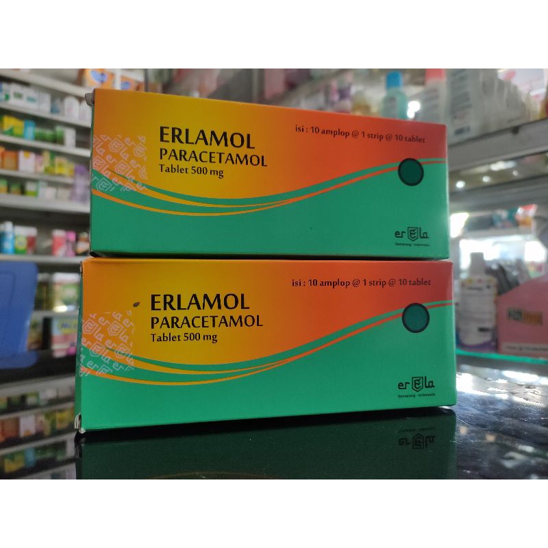 ERLAMOL 1 BOX ISI 10 STRIP paracetamol 500mg