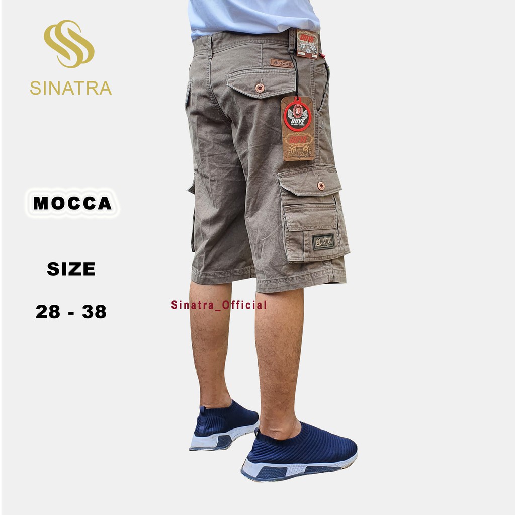 Celana Cargo Pendek Pria Original Dovechoice Cardinal Pasti Ori