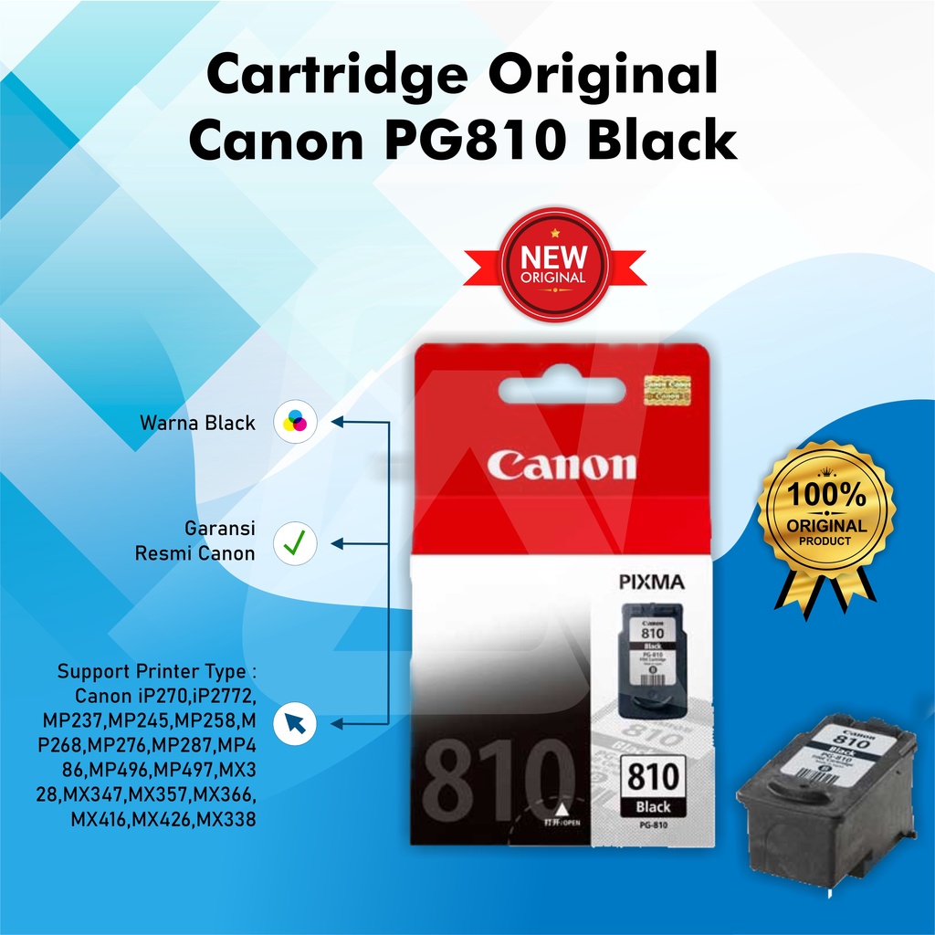 Tinta Canon PG-810 Black Original Ink Cartridge