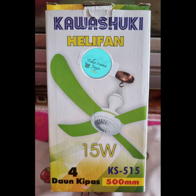 Kipas Gantung Kawashuki KS-515 4 Daun Kipas/kipas gantung plastik/kipas angin plafon
