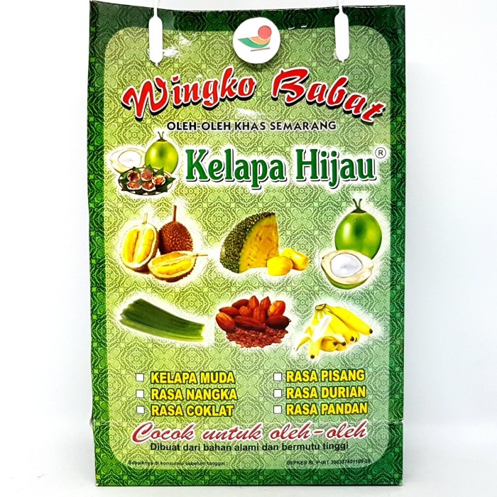 

KELAPA HIJAU WINGKO BABAT RASA ANEKA BUAH ISI 9 | KUE KHAS SEMARANG