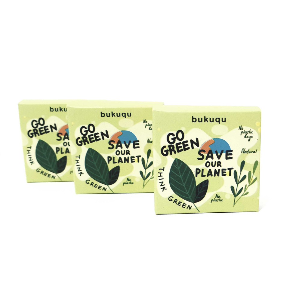 

Stiker journal GO GREEN untuk notebook, scrap book, bullet journal