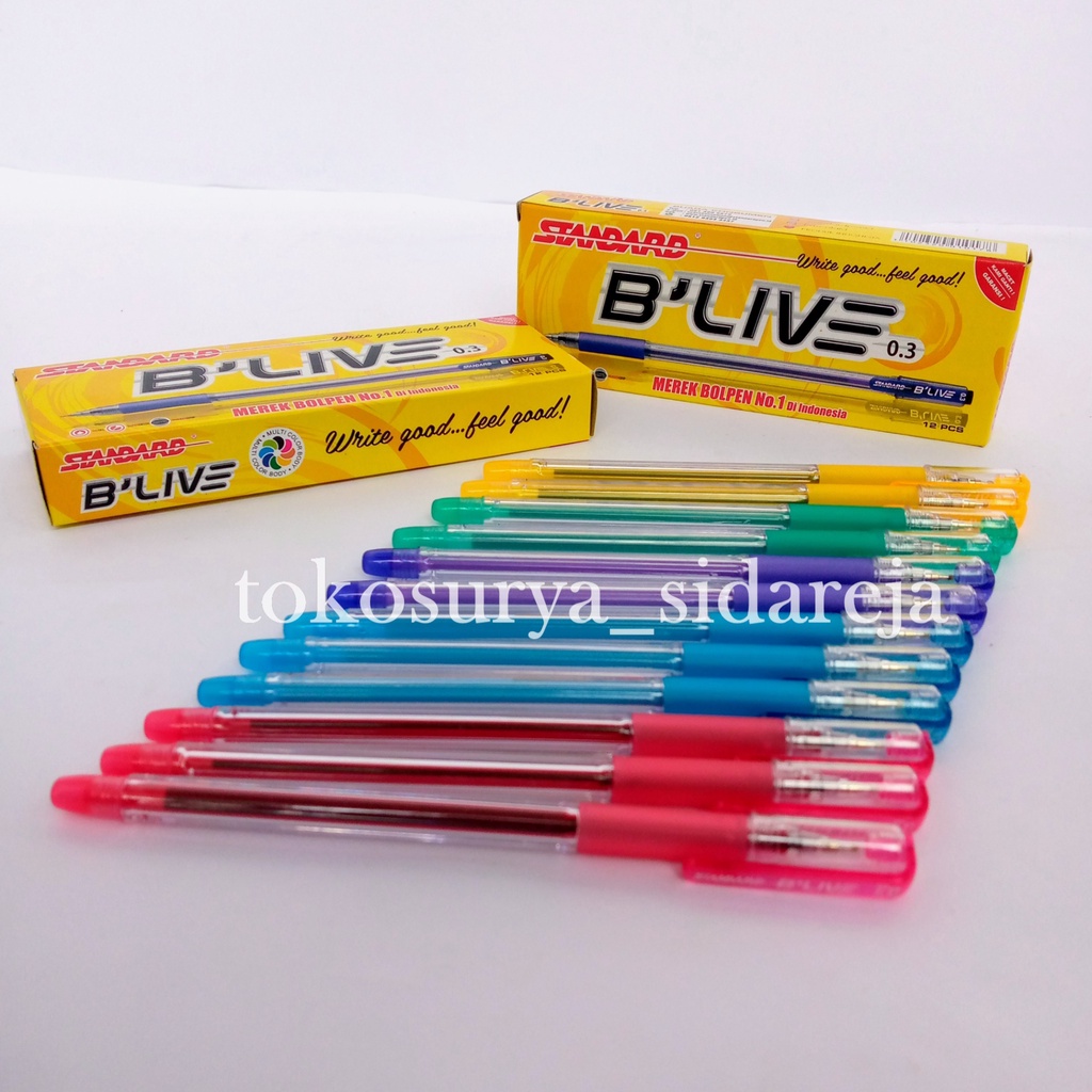 

PULPEN STANDARD BLIVE 0.3 ORIGINAL BEST QUALITY (PACK) / BOLPEN STANDARD B'LIVE 0.3