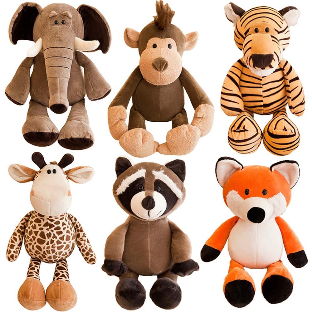 Quinton Boneka Mewah Hadiah Ulang Tahun Hewan Lucu Monyet Singa Rakun Jerapah Boneka Mainan