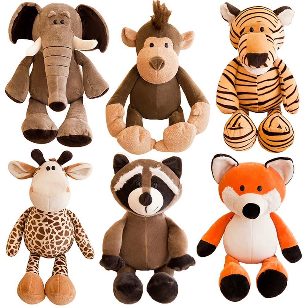 Nickolas1 Boneka Mewah Hadiah Ulang Tahun Lucu Gajah Monyet Lion Raccoon|Mainan Boneka