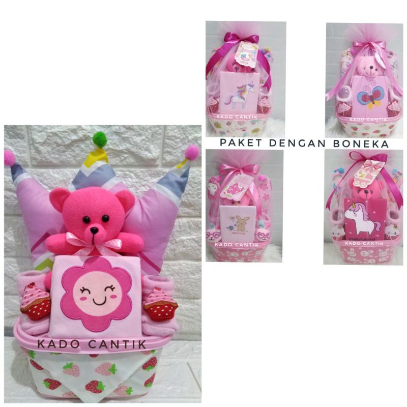 Parcel bayi / Kado kelahiran / Hampers bayi / babygiftset-Paket K.C Minimalis