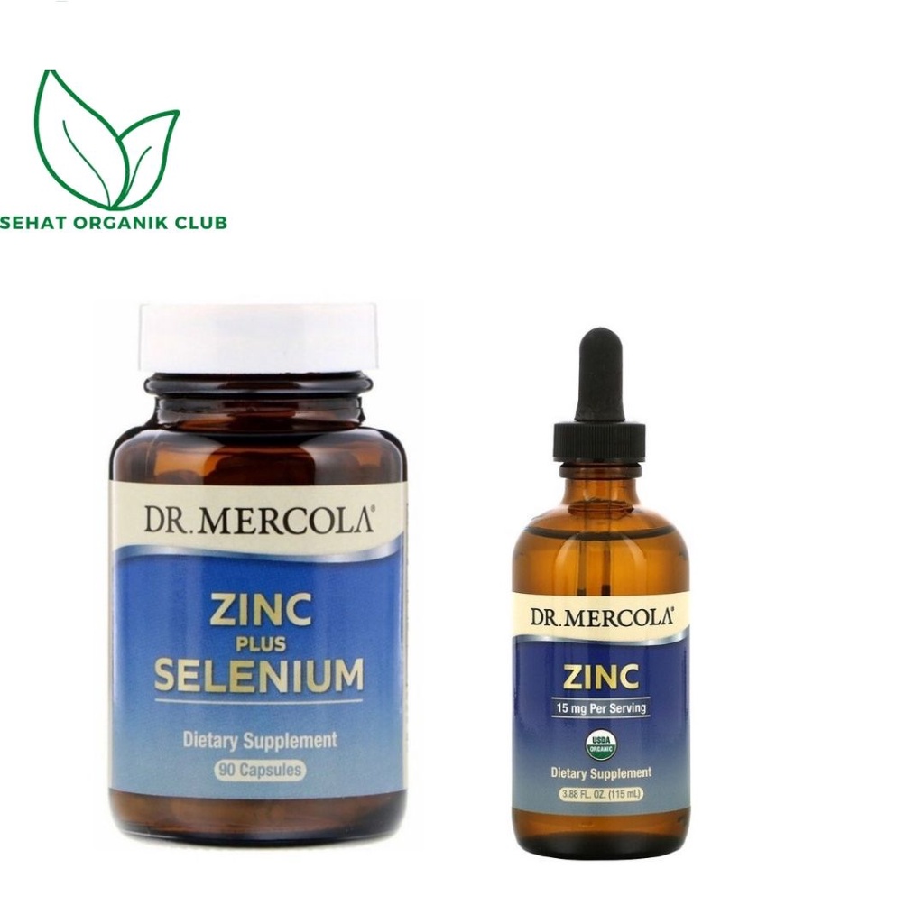 Dr Mercola Zinc Plus Selenium 90 Caps Multivitamin ; Dr Mercola Zinc 15 mg 115 ml - Sistem Imun
