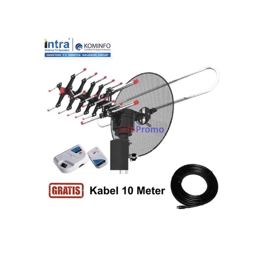 Intra INT 888 Antena Digital TV / LED Digital Remote Antena out door