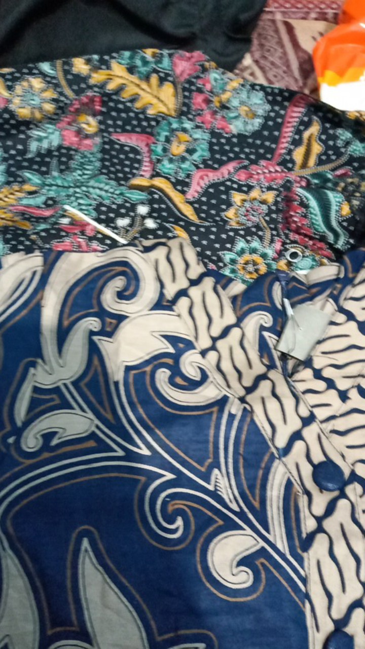 Atasan Batik Wanita Blouse Lengan Panjang Warna Hitam Trend 2021 Size S-m-l-xl-xxl-3l-4l-5l