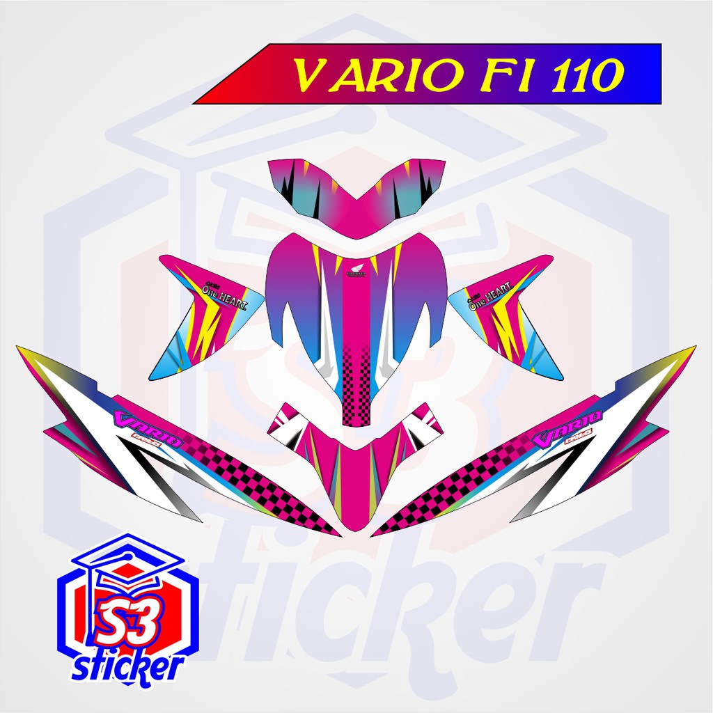 STICKER DECAL MOTOR HONDA VARIO 110 FI