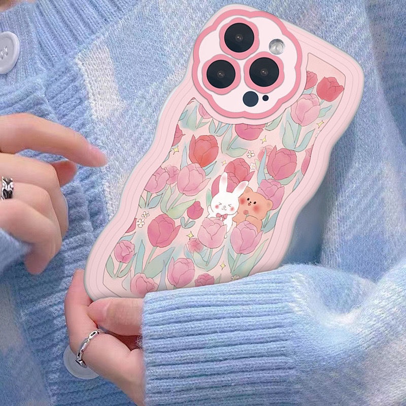 Case Motif Beruang / Kelinci / Beruang Lucu Gaya Jepang / Korea Untuk IPhone 13promax / 12 / 11 / XS / XR / 8p Jhfg