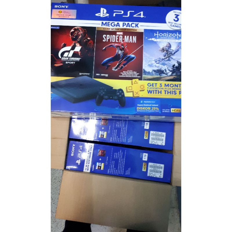 Ps4 slim mega pack 3 hdd 1tb