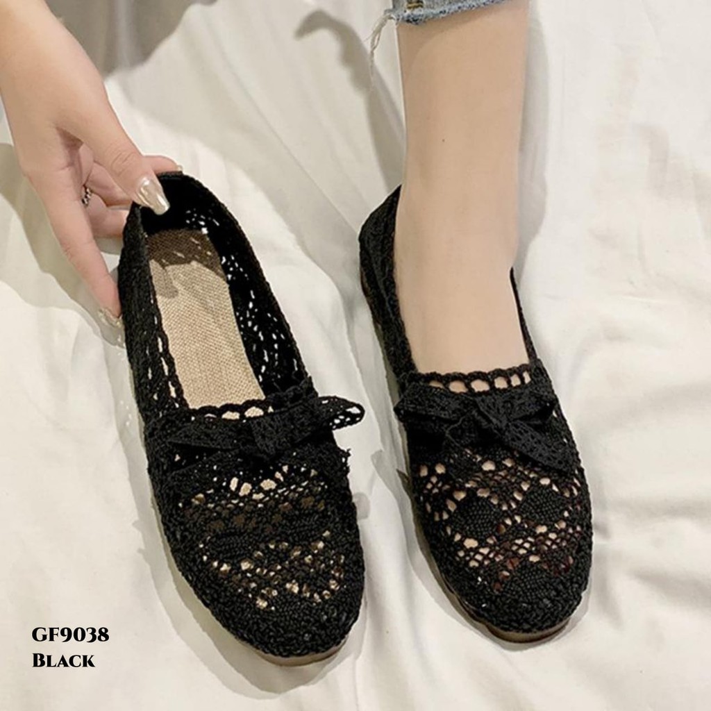 RESTOCK WYN SEPATU FLAT CASUAL BREATHABLE MESH WALKING GF9038