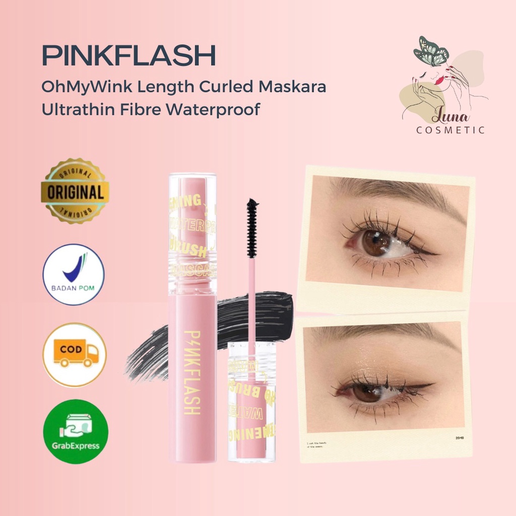 PINKFLASH OhMyWink E10 Length Curled Maskara Ultrathin Fibre Waterproof Limitless Eyelash Skinny Mascara