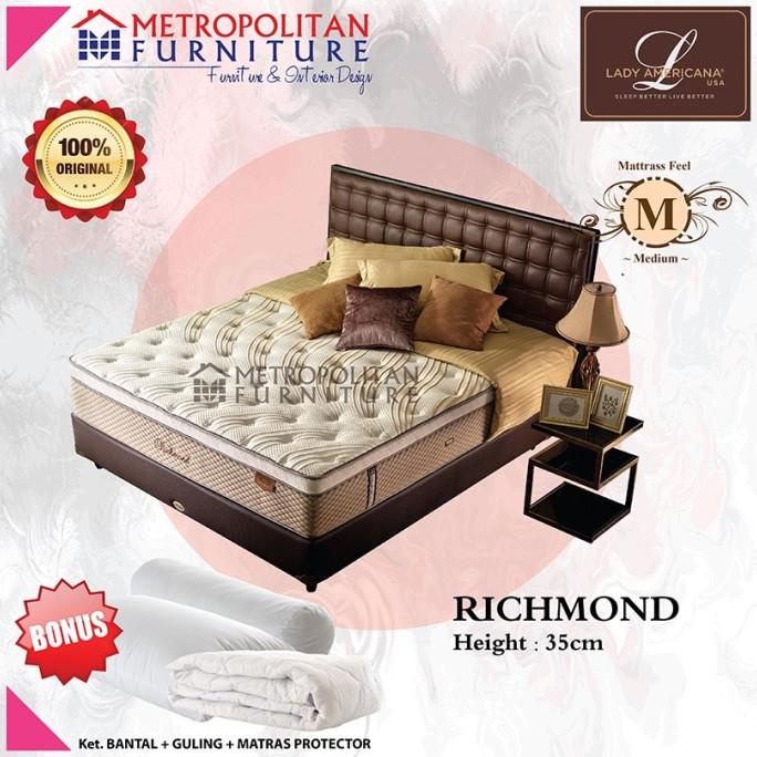 SPRINGBED LADY AMERICANA RICHMOND FULL SET KASUR SPRING BED MATRAS DG61464EZ
