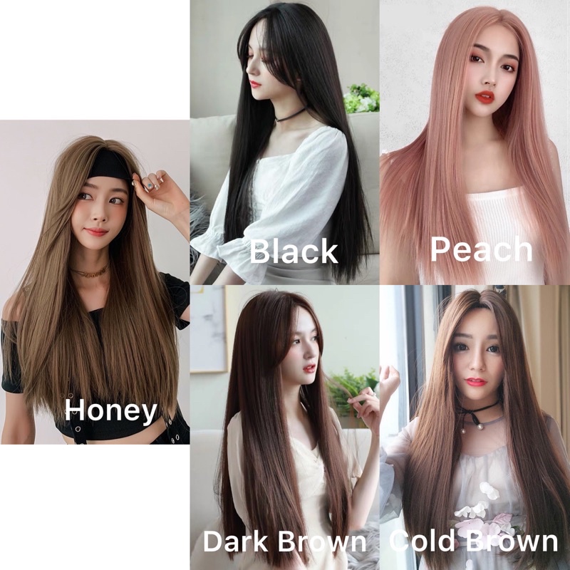 T27 full wig korea bonding tanpa poni layer / FULL WIG IKKE JENNER 65-70 cm