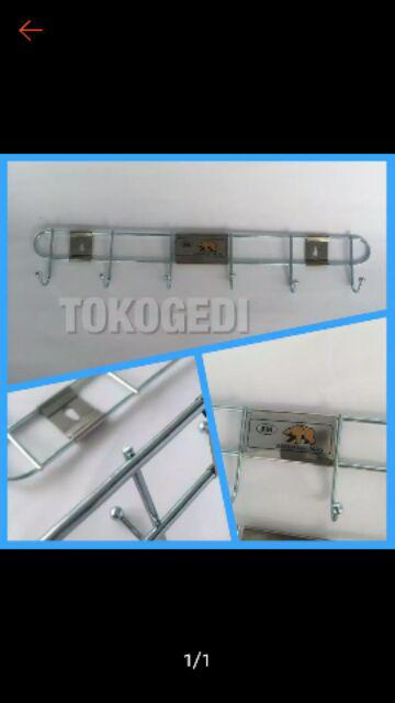 Kapstok Stainless Cantolan Hook 6 Kait Tg0204a