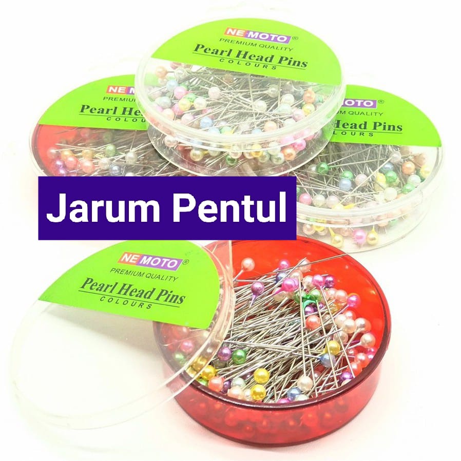 ~ PIYOSHI08 ~ Jarum Pentul Anti Karat Mika Bulat Jahit  Hijab Pearl Head Pins PR90