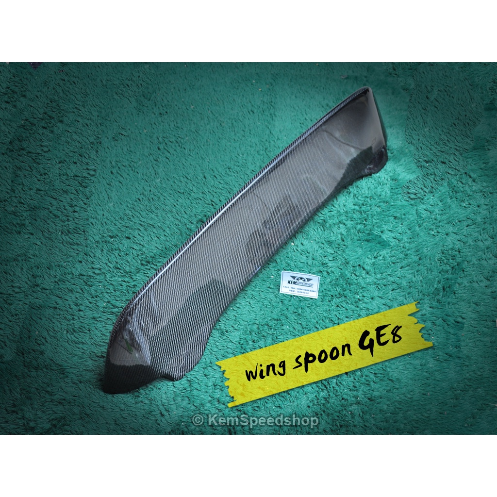 Spoiler Carbon Spoon GE8 Honda Jazz Wing Carbon