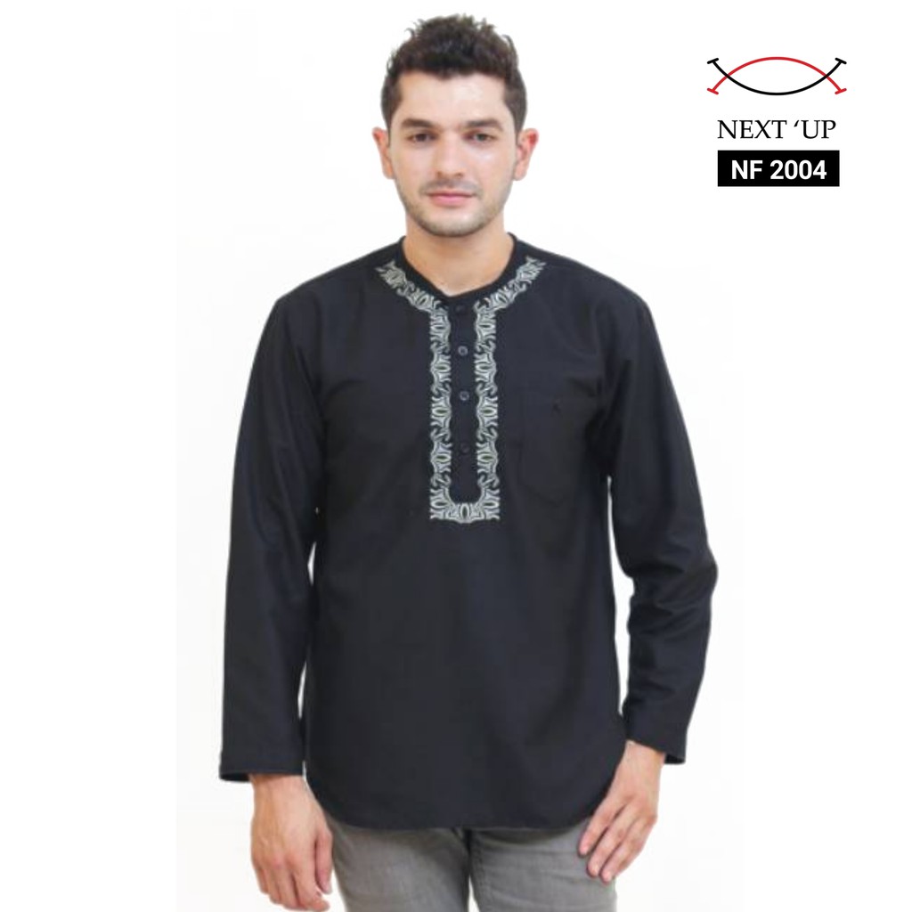 Baju Muslim Pria Lengan Panjang Premium NextUp Koko NF 2004 Best Seller