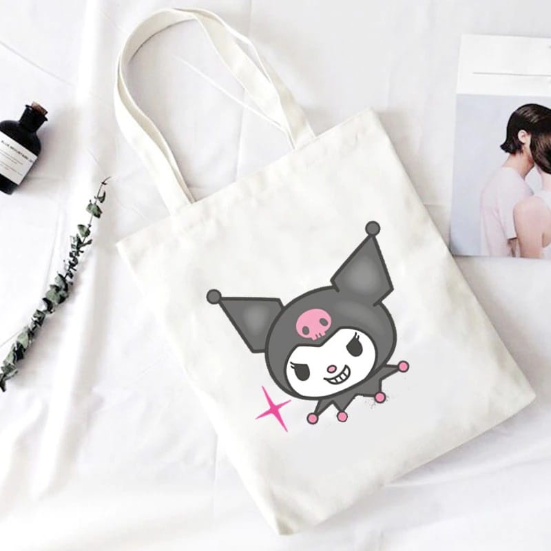 MYSTIQUE.ID-TOTE BAG SMILE KUR0MI LUCU DAN AESTHETIC