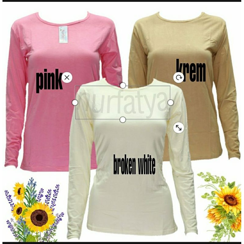 Manset Baju Inner Kaos  Lengan Panjang Ukuran Xl