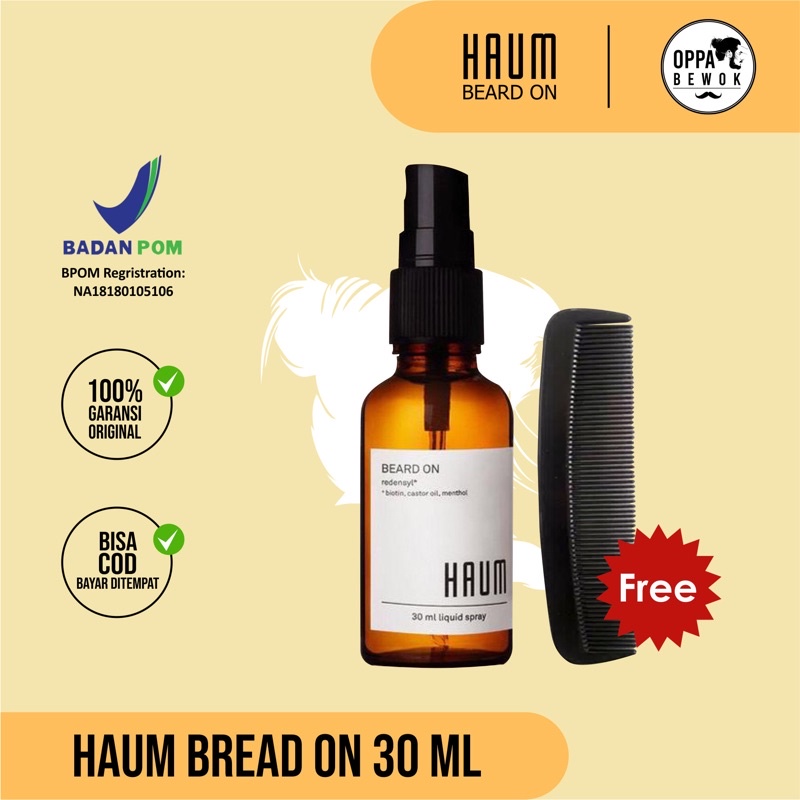 HAUM BEARD ON DAN HAIR ON TREATMENT BREWOK RAMBUT ALIS JAMBANG MINOX BOOSTER