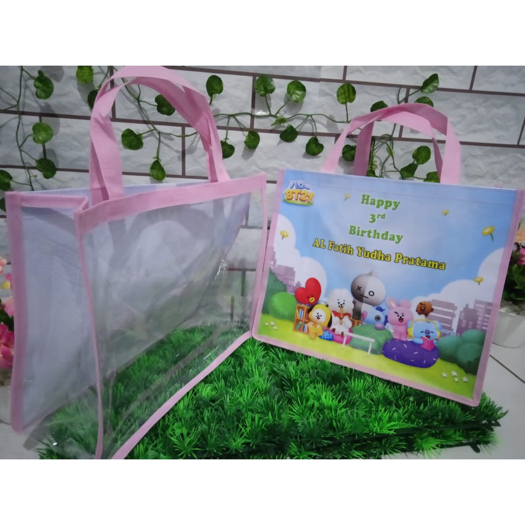 TAS SOUVENIR ULTAH ANAK MURAH / TAS ULTAH ANAK CUSTOM UNIK FREE DESIGN