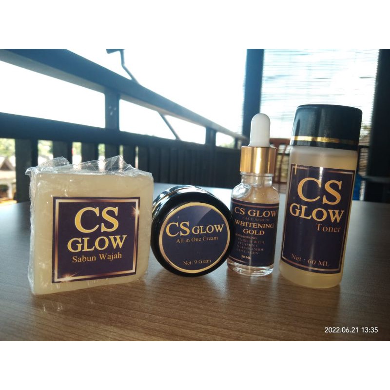 Paket lengkap skincare plus Serum CS GLOW
