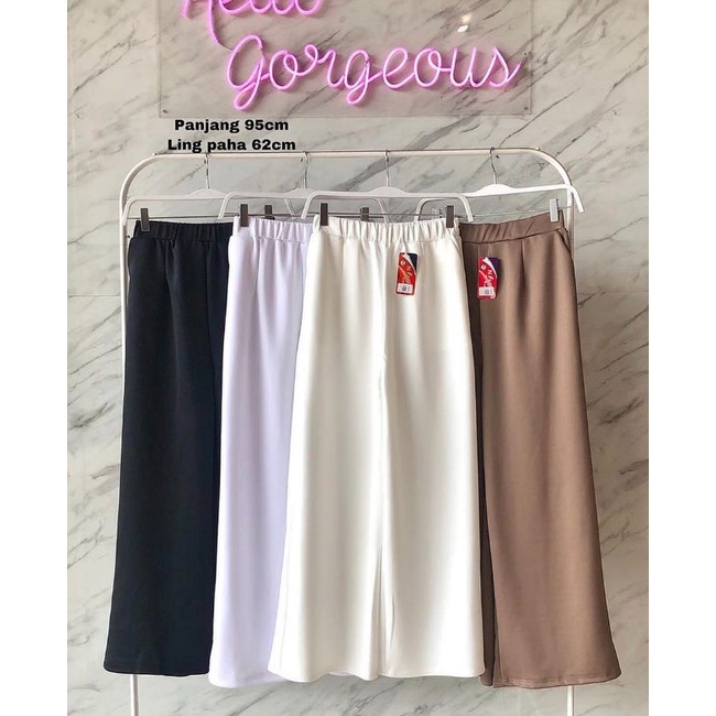 CELANA KULOT SCUBA // BASIC KULOT SCUBA / kulot murah / celana kulot jumbo / celana wanita / kulot p