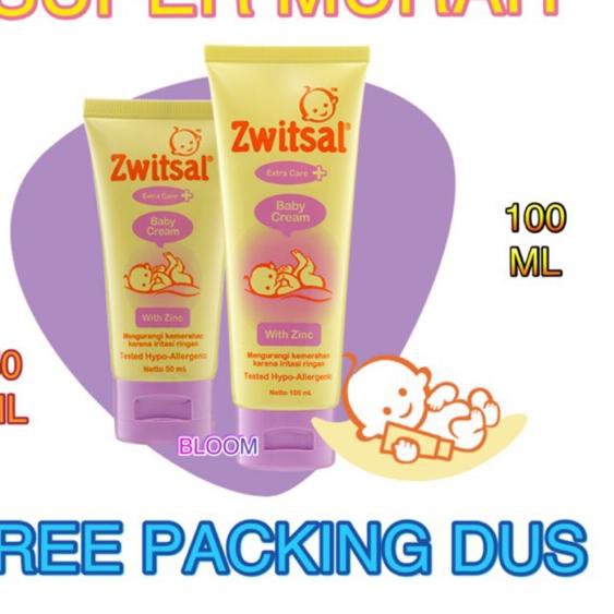 ❃ ZWITSAL Extra Ekstra Care Baby Cream Krim Bayi with Zinc 100 ML 100ML Tub Zync Murah Tube Switsal