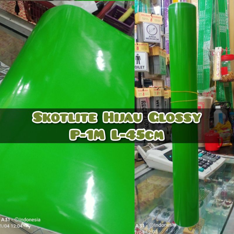 SKOTLET MOTOR HIJAU DAUN GLOSSY HARGA PERMETER MURAH