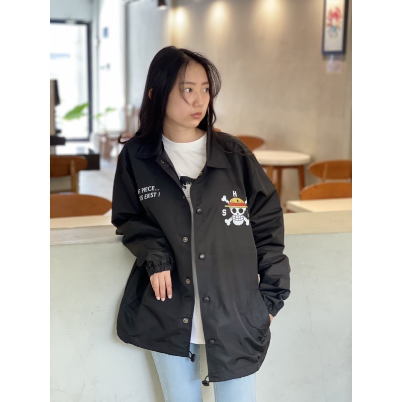 Waterproof Coach Jaket One Piece Black Premium Quality