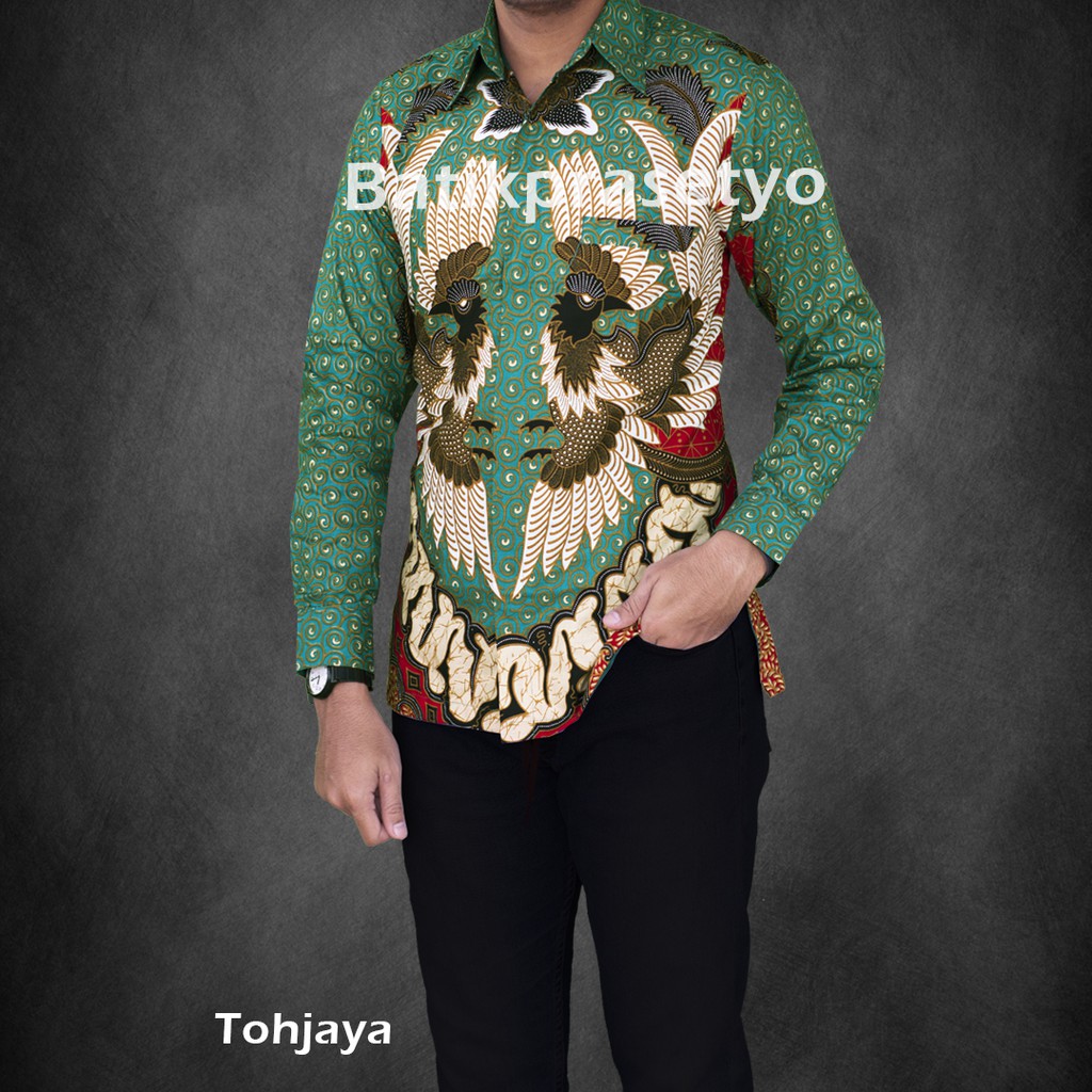 Kemeja batik Pria Lengan Panjang Terbaru Tohjaya