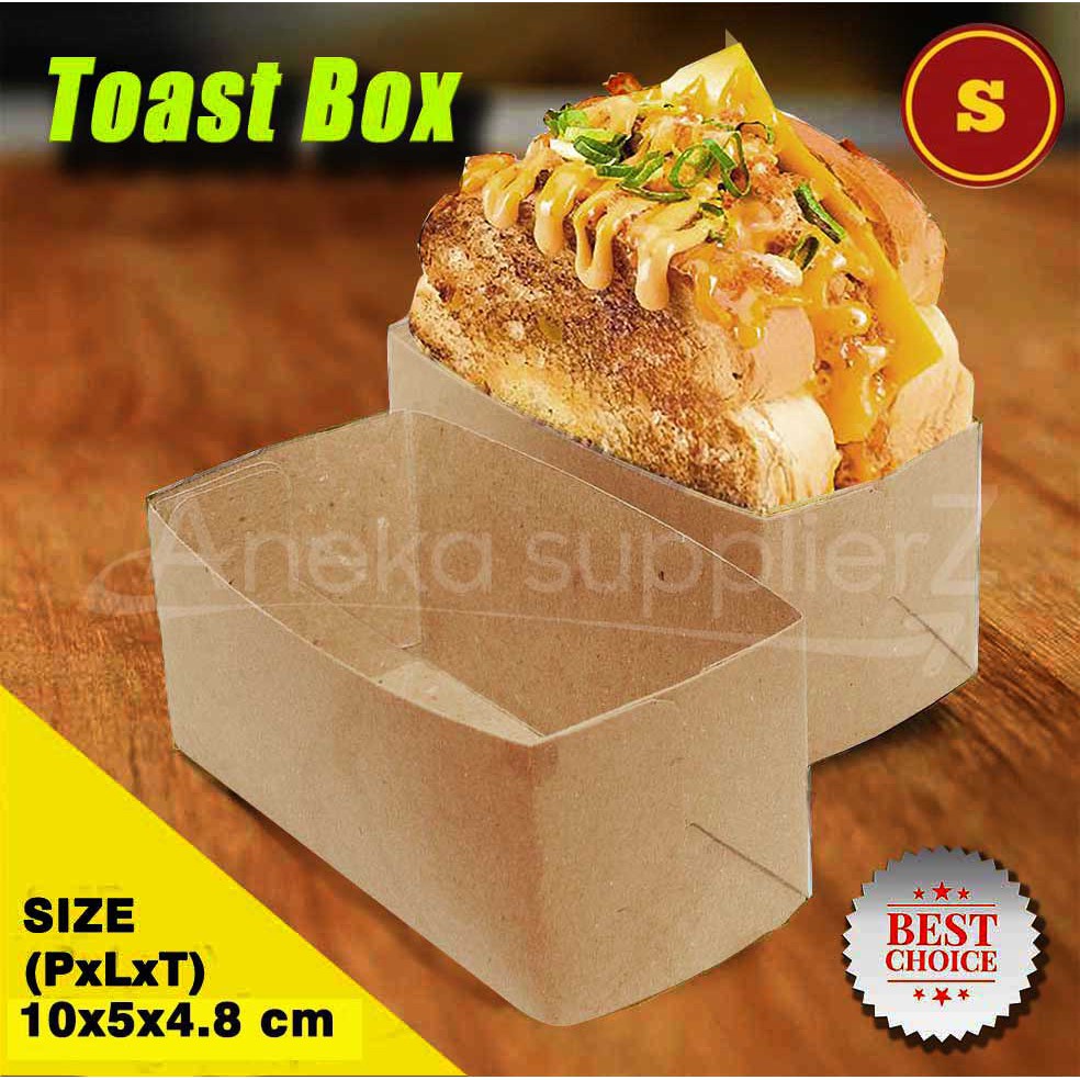 

Kotak Dus Roti Bakar - Toast - Tanpa Tutup | KRAFT COKLAT (S) - 100 pcs