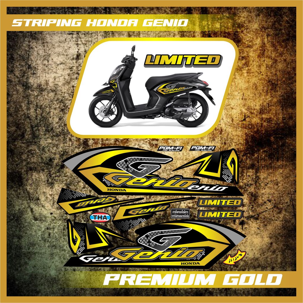 STRIPING HONDA GENIO PREMIUM GOLD