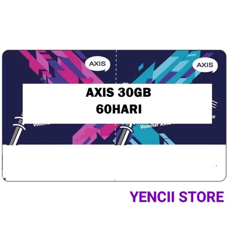 Voucher Data Axis 30GB 60Hari 24jam