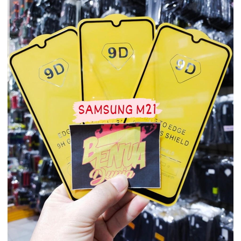 ANTI GORES KACA SAMSUNG M21- TEMPERED GLASS FULL LEM 9D TEMPER GLASS SAMSUNG M21- BD